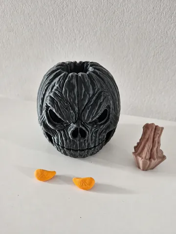 Adorno temático: Grim Skull Pumpkin – Multipart — vista de referencia 2