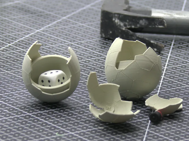 breakable Easter egg with cracks 