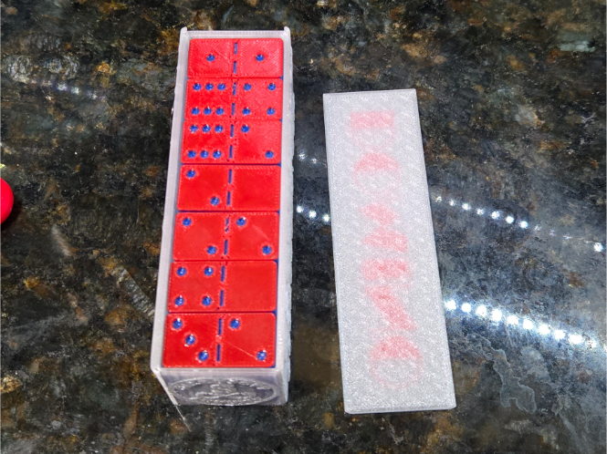 Fully Customizable Domino Set with Storage Box