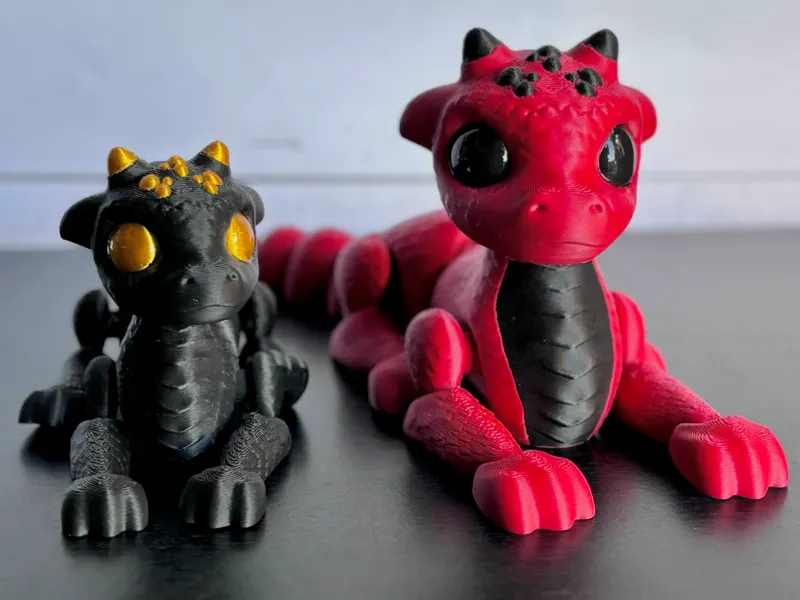 Articulated + Ball Jointed Baby Dragon 2.0 