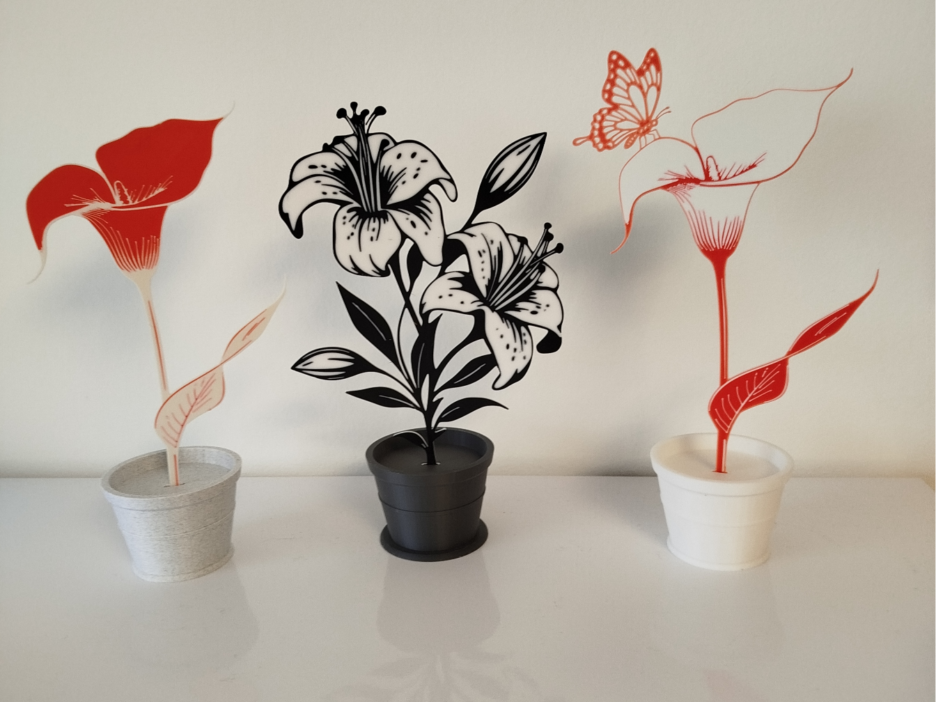 Lilien im Topf