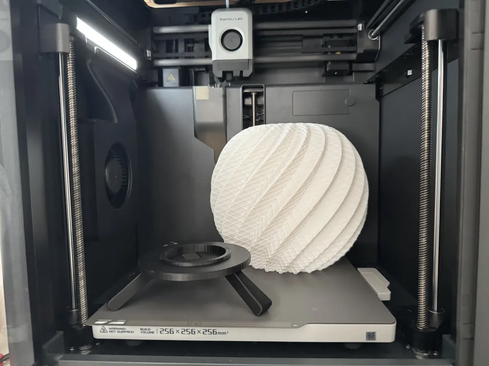 Twisted Sphere Lamp - Free 3D Print Model - MakerWorld