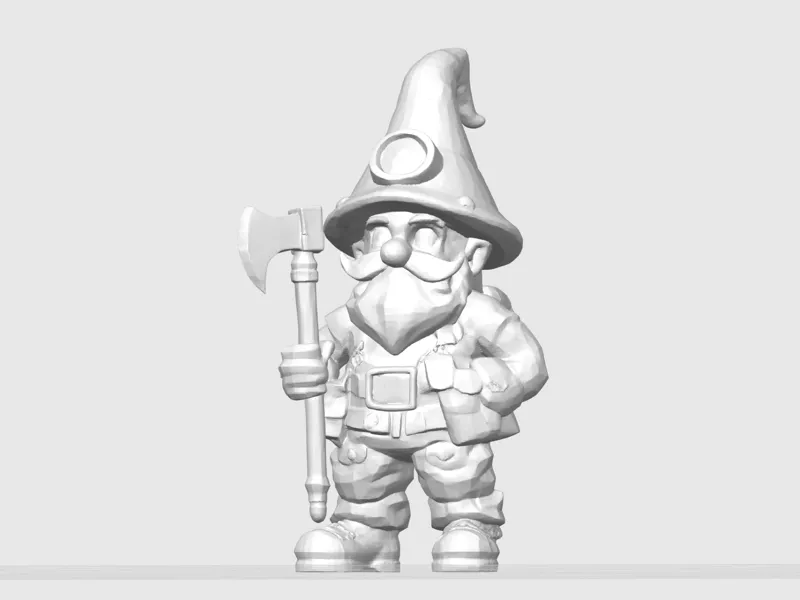 Forest Axe Dwarf Miniature