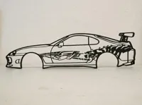 Toyota Supra de Brian - Fast and Furious (déco murale) — photo 2