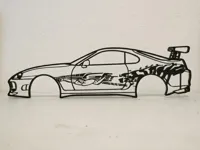 Toyota Supra de Brian - Fast and Furious (déco murale) — photo 1