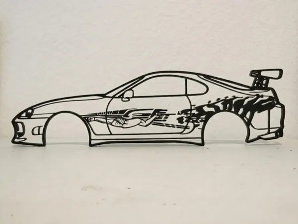 Toyota Supra de Brian - Fast and Furious (déco murale)