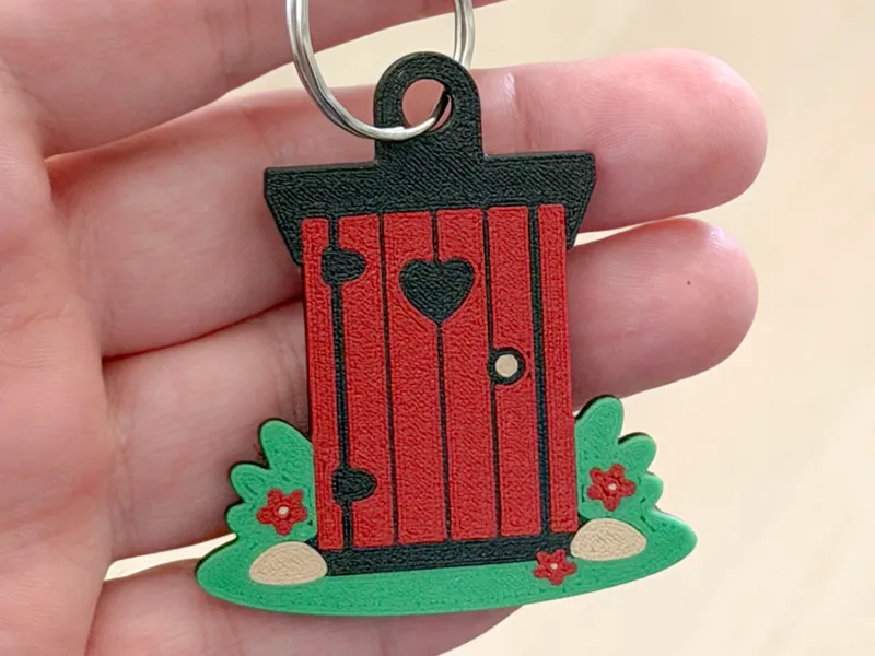 Outhouse/toilet keychain