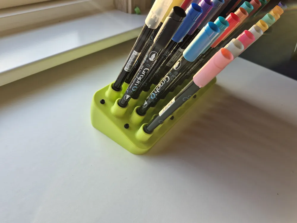 Pen and marker holder 36 pcs - Free 3D Print Model - MakerWorld