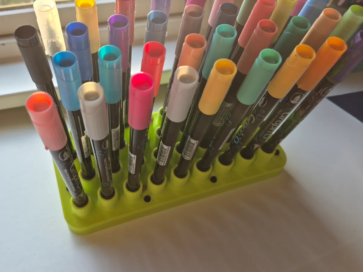 Pen and marker holder 36 pcs - Free 3D Print Model - MakerWorld