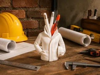Workwear Pen Holder - Desk Organizer