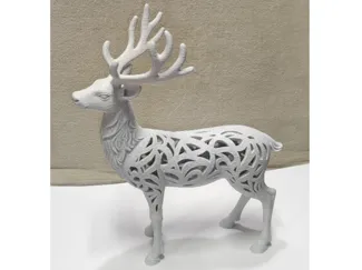 Reindeer openwork style decoration figurine