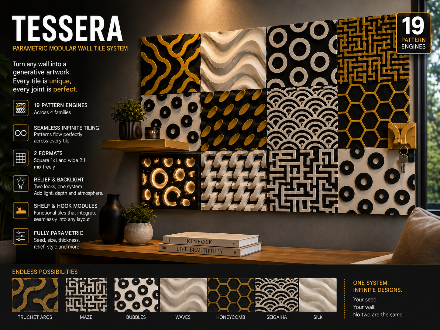 TESSERA - Modular Parametric Wall Tiles - 1