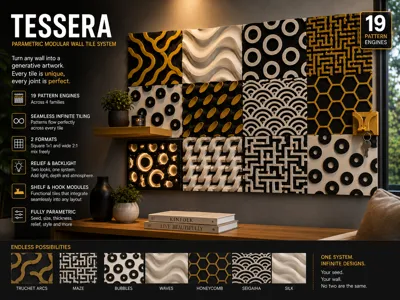 TESSERA - Modular Parametric Wall Tiles
