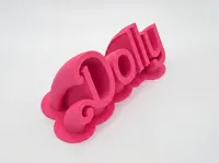 Dolly Sweeping NamePlate
