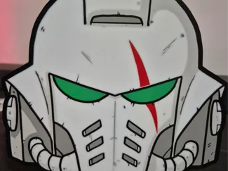 White scar helmet light box