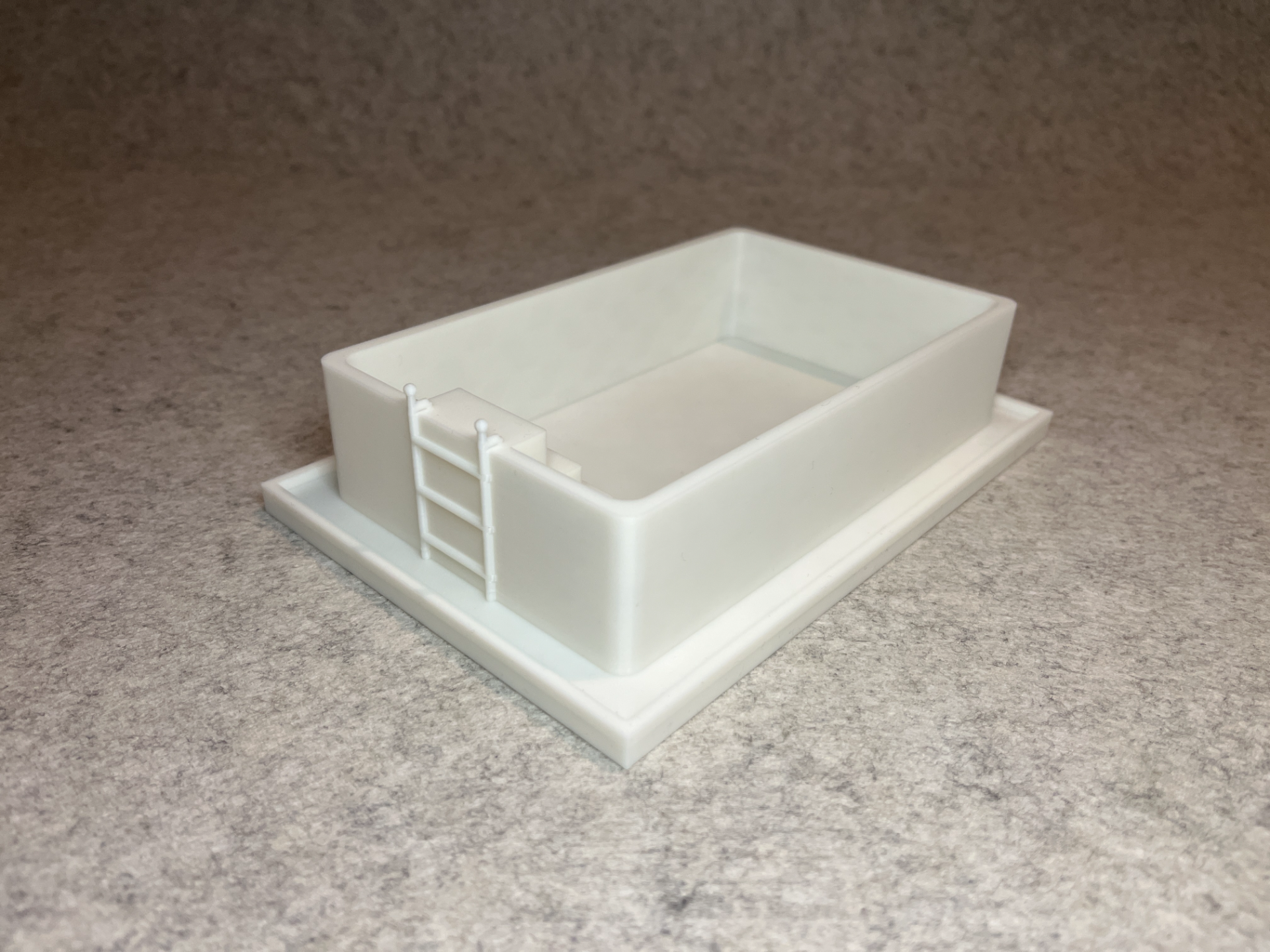 Dollhouse garden swimming pool miniature house