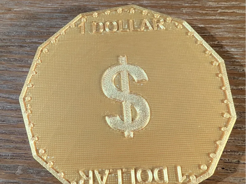 Giant Novelty One Dollar Coin With Card Slot