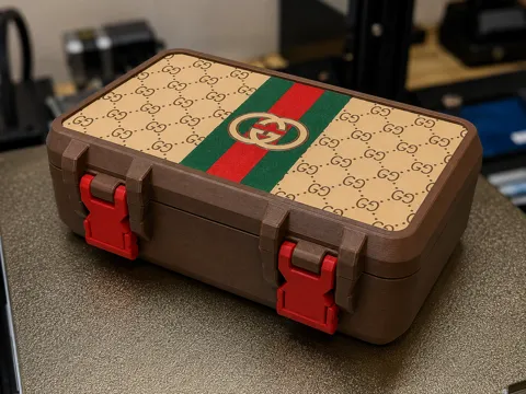 Caja o estuche: Gucci snap lock box — referencia de MakerWorld