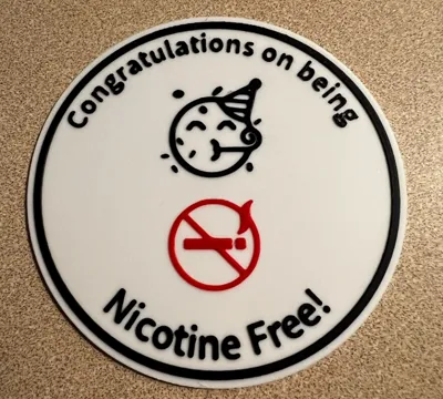 Nicotine Free Sobriety Token