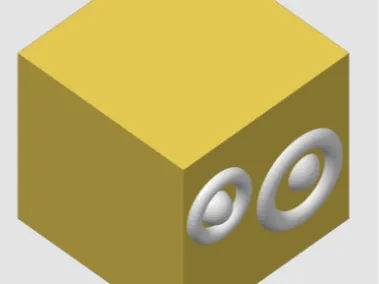 worry cube pendant