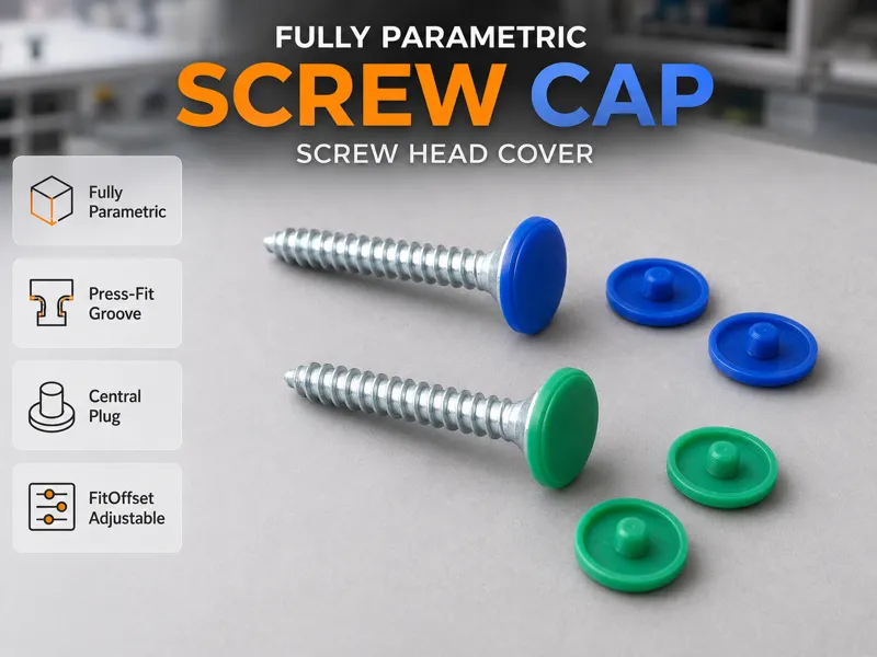 Parametric Screw Cap / Screw Head Cover