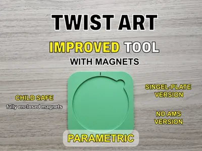 Twist Art Improved Tool (with magnets)- Parametric