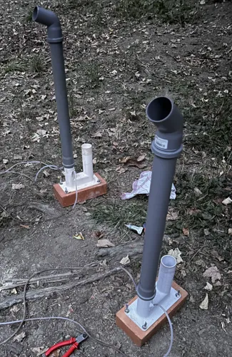 airlift aerator / Luftheber für Teichanlage