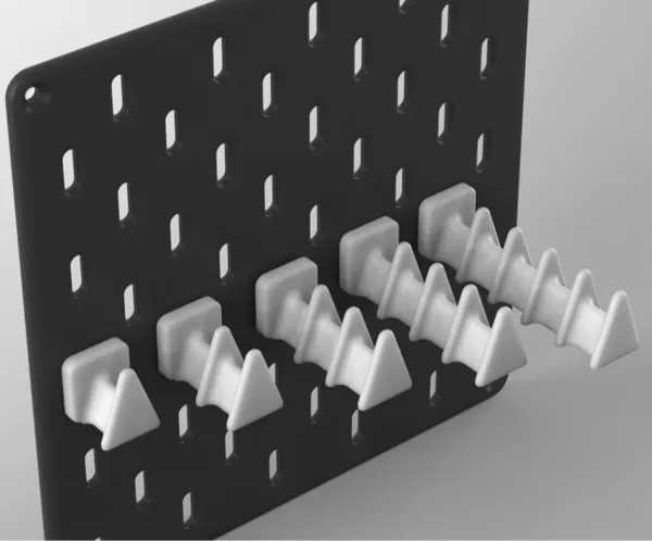 Porte-pinces pour Ikea Skadis (1 à 6 emplacements)