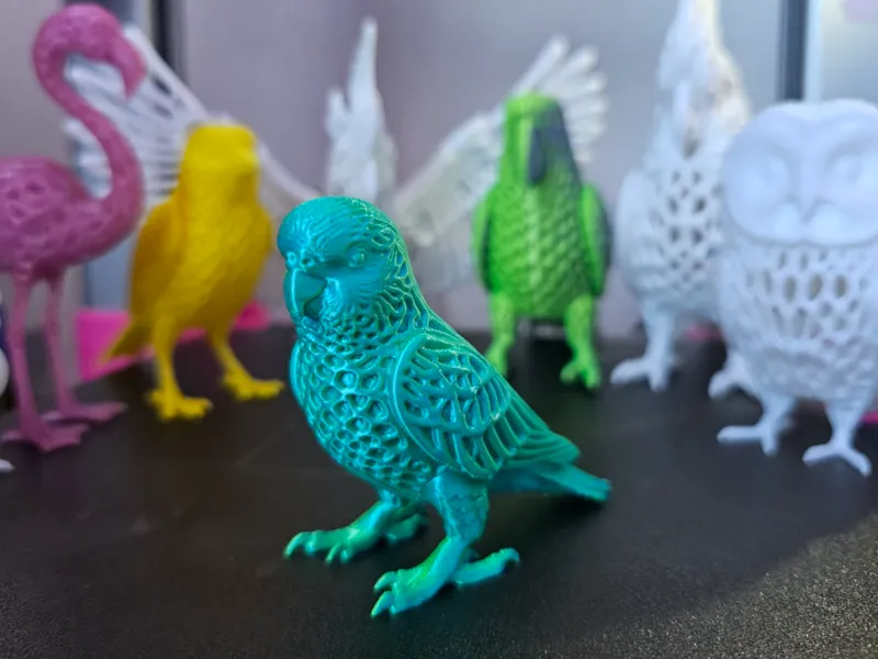 Perruche ondulé *sculpture Animaux Ajourées*