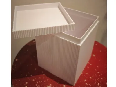 Ribbed Box - 14cm x 14cm x 18cm