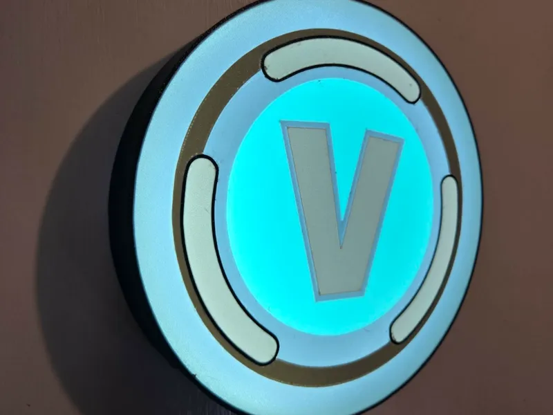 V buck coin lamp fortnite