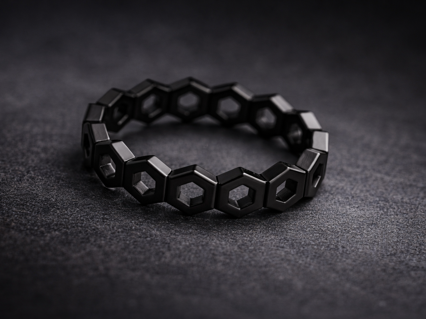 Anillo Hexagonal de dedo