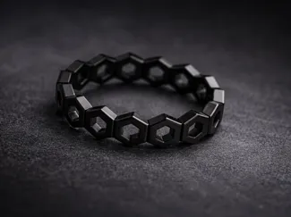 Anillo Hexagonal de dedo