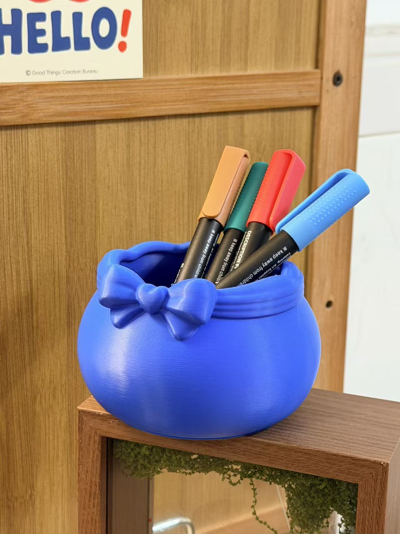 Miniatura 1 do modelo 3D 可爱蝴蝶结收纳罐
