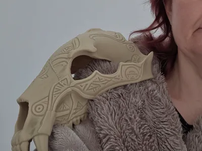 Bear Skull Pauldron Fantasy Armour Cosplay