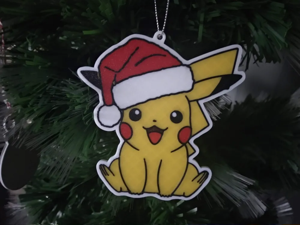 Christmas Pikachu Tree Ornament / Bauble by neddy990 - MakerWorld