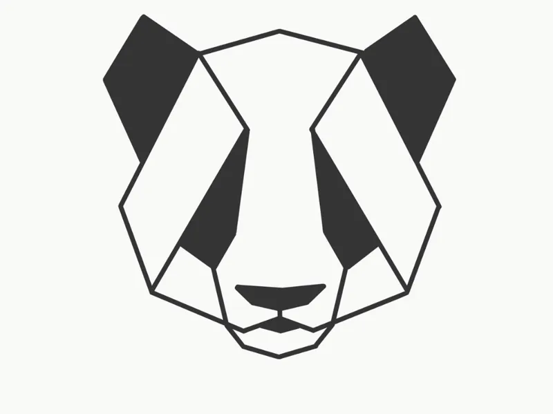 silueta panda 50 centimetros 