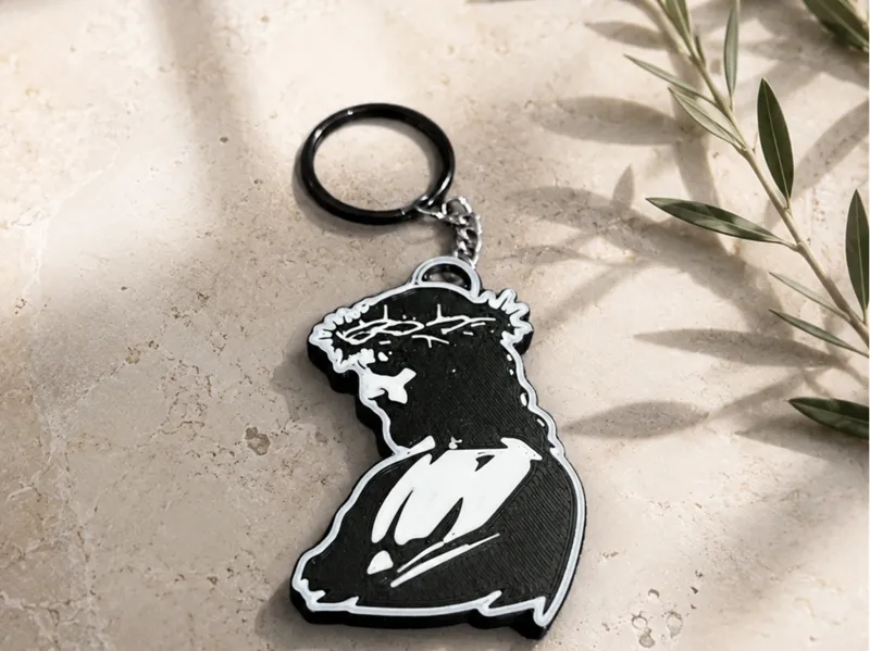 jesus keychain