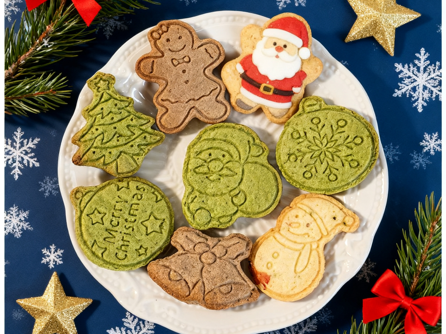 Christmas gingerbread man cookie cutter set