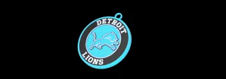 Detroit Lions Oversized Logo for Chain