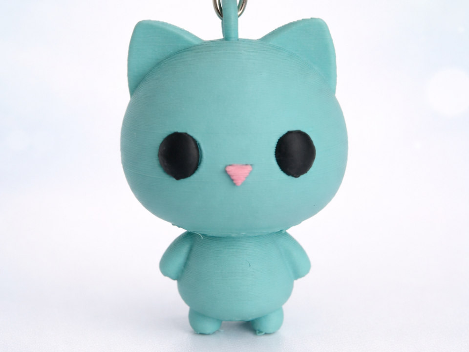 Mini Cute Cat Keychain - Cute Cat Charm Keychain