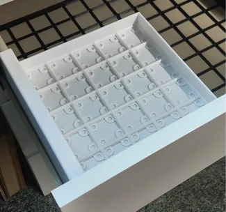 Gridfinity insert for Ikea Malm drawer