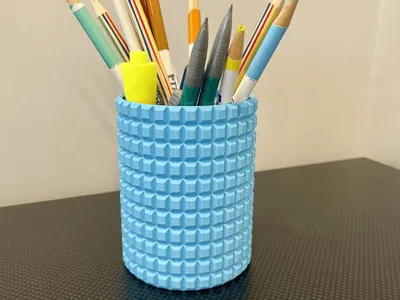 Geometric Cube Pen & Pencil Holder