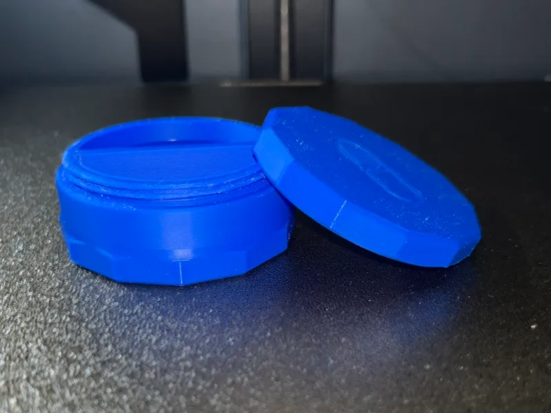 Screwtop Pill Container with 2 segments