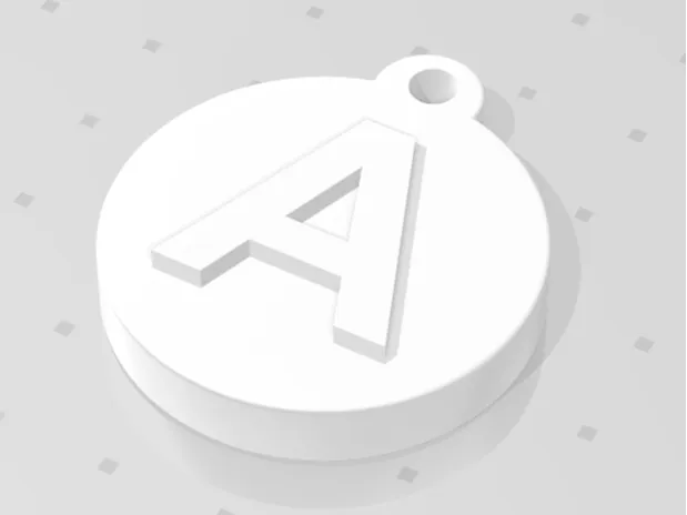 Portachiavi con lettera e slot per Tag NFC