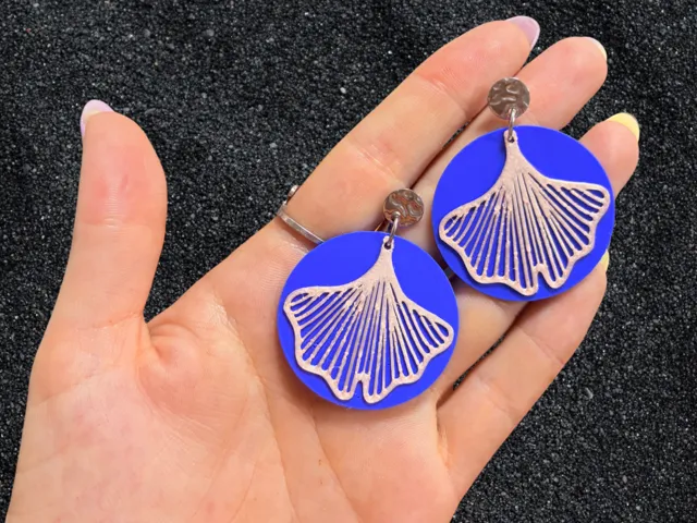 Pendientes hojas
