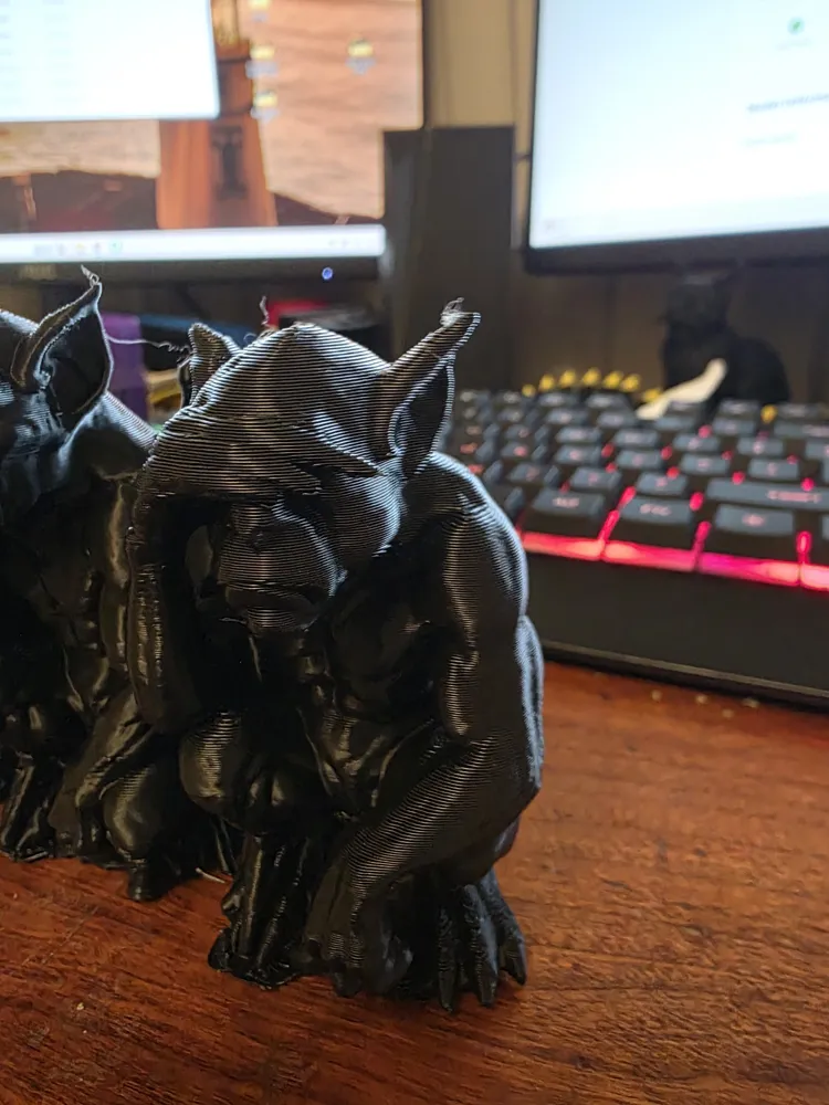 3 gargoyles Speak Evil, Hear Evil, See Evil by CBDPete MakerWorld ...