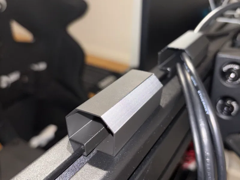 snap on cable guide for alu profile 40mm simracing
