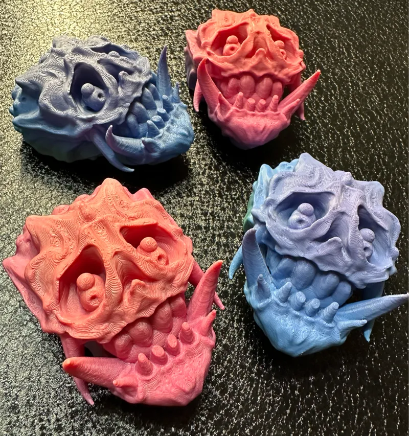 Cute Alien Demon Skull Magnet - Functional Art