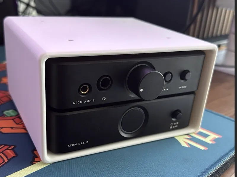 JDS Labs Atom Amp 2 + DAC2 Under Desk Mount